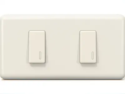 Electric Switch - Light Switch Low-poly 3D model