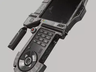 Sci-fi GPS Navigator Low-poly 3D model