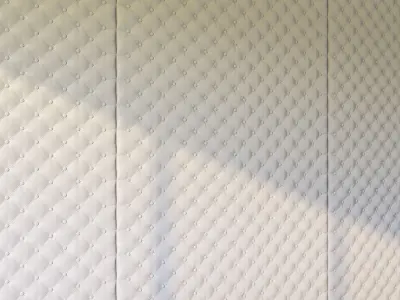 Decorative wall  white panel 3D model