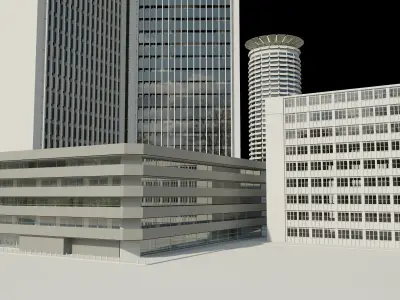 Nairobi City Office Buildings 3D model