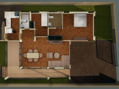 Small house 001 3D model