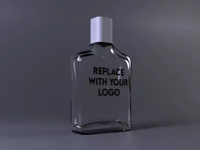 Glass Perfume Bottle  Free low-poly 3D model