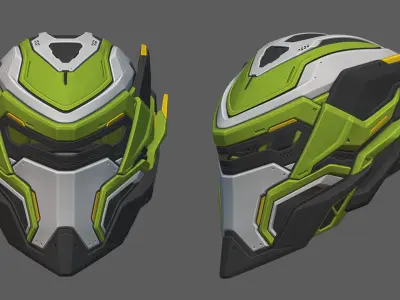 Cyber Satyr - cosplay helmet - DIGITAL STL FILE FOR 3D-PRINTING 3D print model