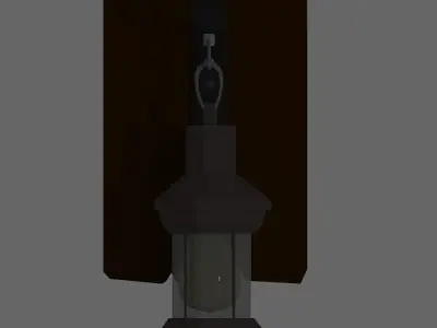 Wall Light Low-poly 3D model buy