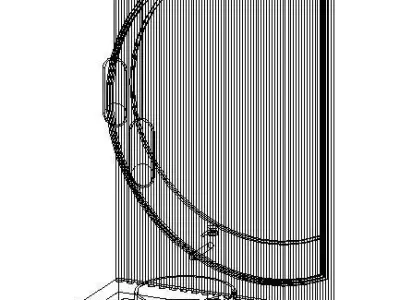 Modern Vanity Unit with Basin - Sink Fixture - Mirror 3D model