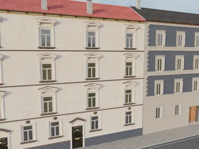 Residential building for modular usage 3D model