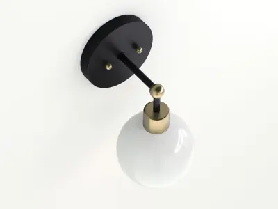 Shades of Light Young House Love Bubble Vanity Light 1 Light 3D model