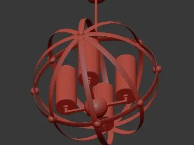 Olivier Frosted Gold Ball 3D model