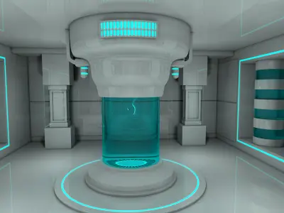 Sci fi Room 3D model 76