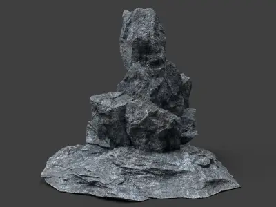 Rock 5-9 Low-poly 3D model