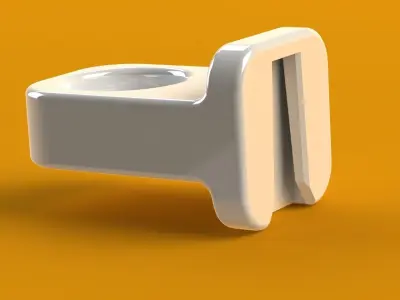 wall mounted candle holder 1 Free 3D print model