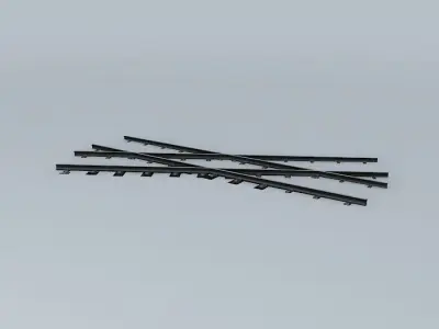 Eco Rail Dirty Yard X-Over Old Steam Days Free 3D model