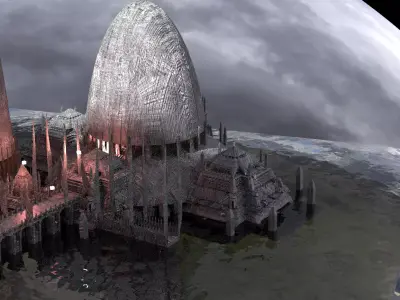 Mustafar Influenced Sith Dark Forces Kitbash 3D model