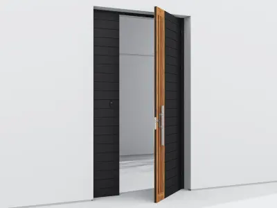 Aluminium door 77 3D model