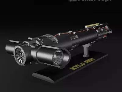 Kylo Ren Lightsaber from Star Wars 3D print model