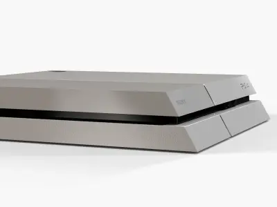 Sony PlayStation 4 Game Console 20th Anniversary Edition Low-poly 3D model