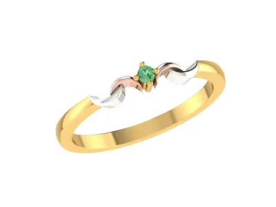 Women Ring  Render 3dm STL OBJ FBX Details 3D print model 286
