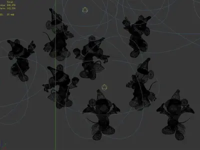 Disney - Mickey Statue 03 3D model
