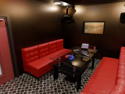 Karaoke room 3D model