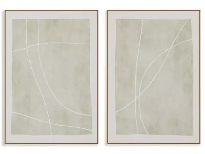 Abstract Painting Frame set 3D model 536