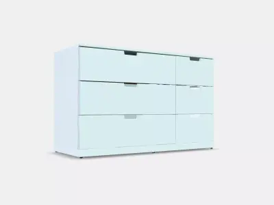 NORDLI Chest of 6 drawers 3D model