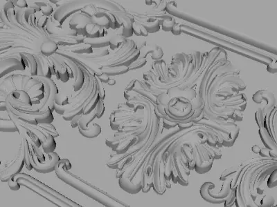 door High quality 3d models for processing on a cnc machine 3D model