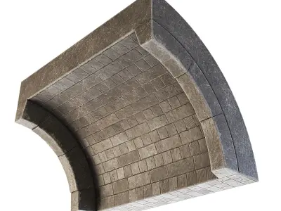 Dungeon Wall Top 3D model