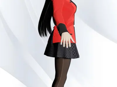 JABAMI YUMEKO - Rigged Character 3D model