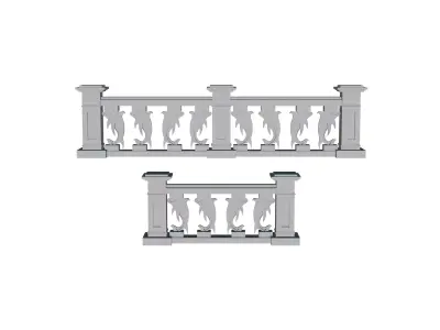 3D Concrete Balustrade 3D print model