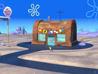 The Krusty Krab 3D model