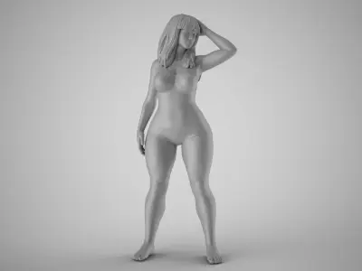 Plain Girl 6 3D print model