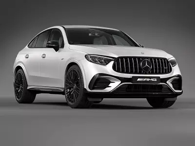 2024 Mercedes-Benz GLC 43 AMG Coupe 3D model