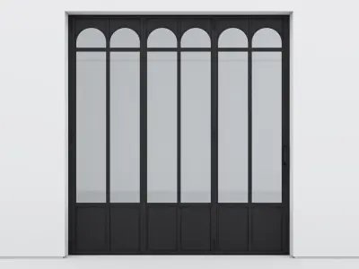 Aluminium door 337 3D model