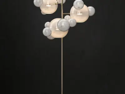 Floor lamp Giopato and Coombes Bolle 18 3D model