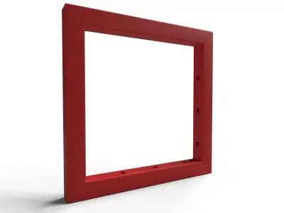 Modern Geometric Square Shelf Bracket 2 color 3D model
