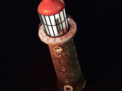 Lighthouse Low-poly 3D model