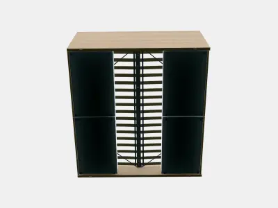 MALM Bed frame high w 2 storage boxes 28 Low-poly 3D model