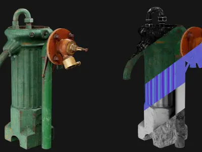 Glenfield and Kennedy 1902 Water Pump 3D model