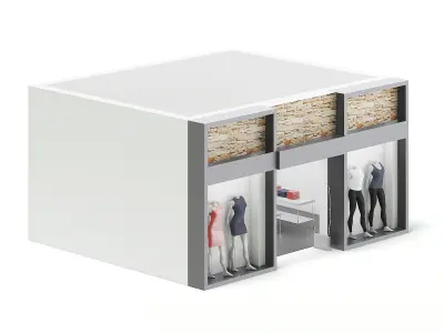 Clothes Store 3D Model 3D model
