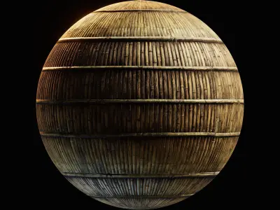 Bamboo wall material Texture