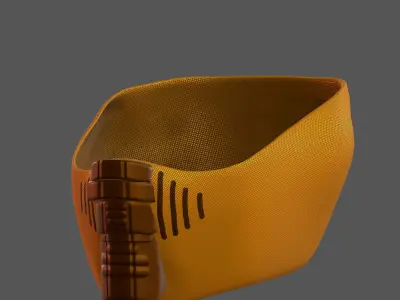 Gas mask helmet 3d model scifi Low-poly  Low-poly 3D model