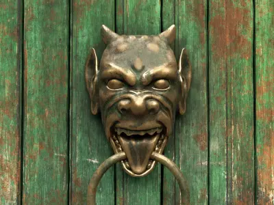 door knocker Free low-poly 3D model