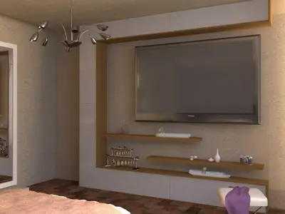 modern bedroom 3D print model