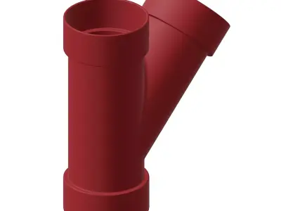 Plastic Plumbing Y Fitting Toy 3D model