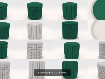 Collection Puff 3 3D Model Pack