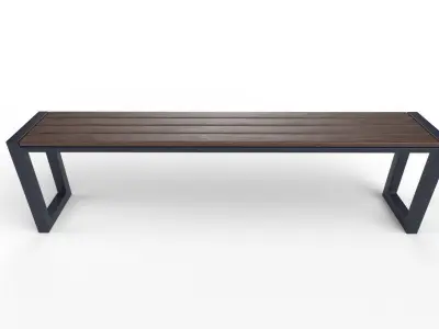Bench  M09 Low-poly 3D model