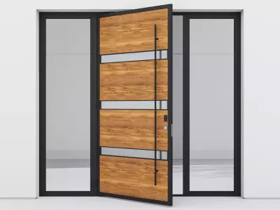 Aluminium door 67 3D model
