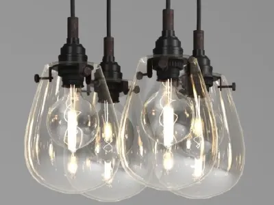 Hanging Lamp LOFT HOUSE P-147 3D model