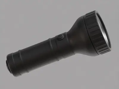 Flash light 3d model Low-poly 3D model