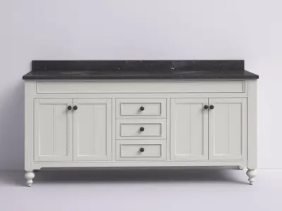 Dow Free Standing Double Bathroom Vanity 3D model